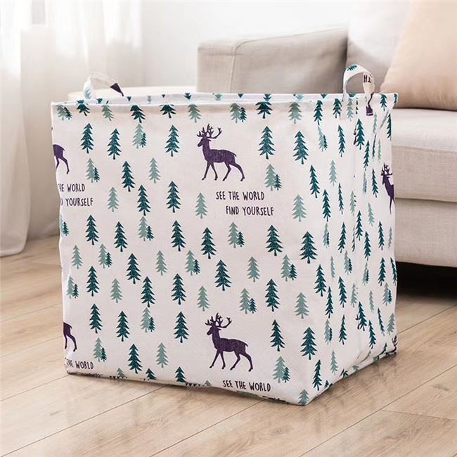 linen print box