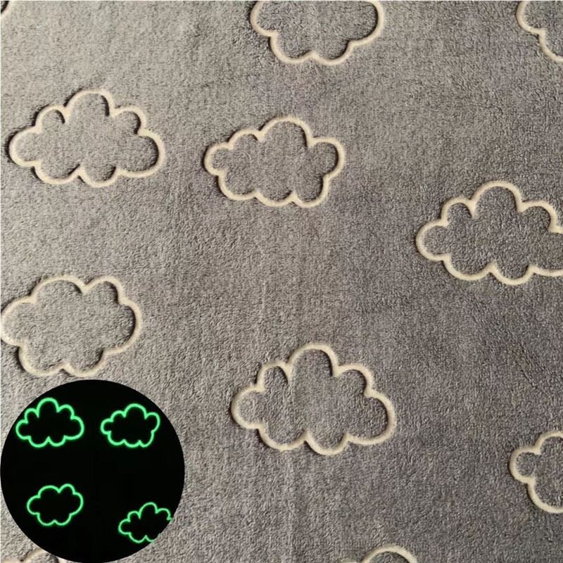 Cloud glow in the dark blanket Cloud glow in the dark blanket