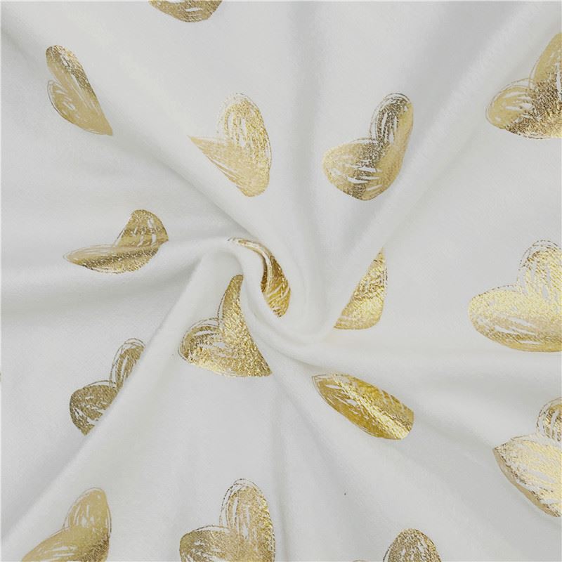 Gold printing velvet fabric