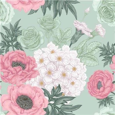 Floral Window Curtains