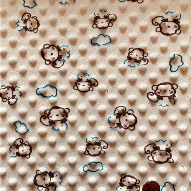 Print Minky Dot Fabric