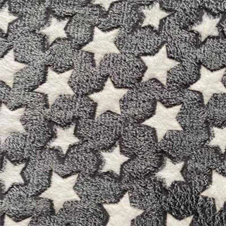 Jacqiard Minky Plush Fabric